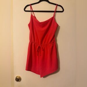 Pink Sleeveless Romper